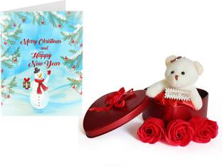 SKY TRENDS Artificial Flower, Greeting Card Gift Set