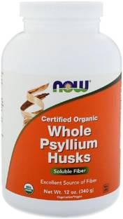 Now Foods Certifed Organic Whole Psyllium Husks, 12 oz (340 g)