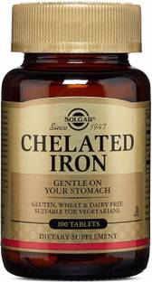 Solgar Chelated Iron, 100 Tablets