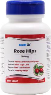HealthVit Rose hips 500 mg – 60 Capsules