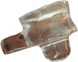 CHEZEL Lab Tested Sphatik shivling Spatik Shiva Lingam Spatika shivaling 15 to 20 Grams Decorative Showpiece  -  3 cm