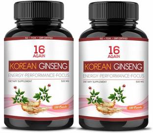16Again Korean Red Ginseng | Boosts Stamina, Energy Levels & Performance for Men & Women