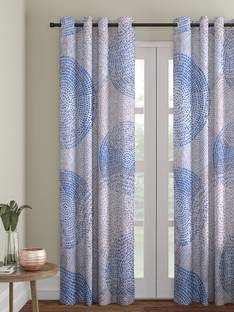 ROMEE 213 cm (7 ft) Velvet Room Darkening Door Curtain Single Curtain