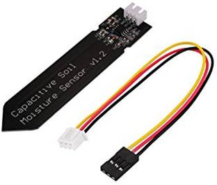 Technical hut Analog Capacitive Soil Moisture Sensor V1.2 Corrosion Resistant for Science Project Electronic Components Electronic Hobby Kit
