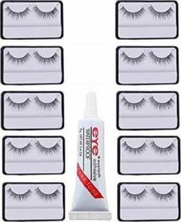 Miss Hot false eyelashes 10 pcs and 1 pcs eyelash glue