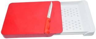 न्गोर 108_CHOPPING_BOARD Chopping Board (Multi color) लाल, सफेद रसोई उपकरण सेट