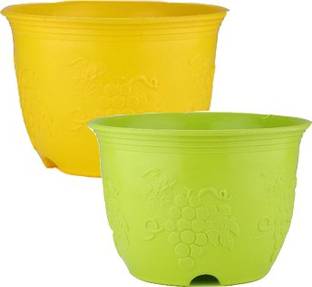Flipkart SmartBuy Gardening Leafy Pot Flower Pots (12 inch, Pack Of 2) Plant Container