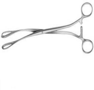 Agarwals Ovum Forcep Small Hole Curved(Pack Of 1) Hemostats Forceps