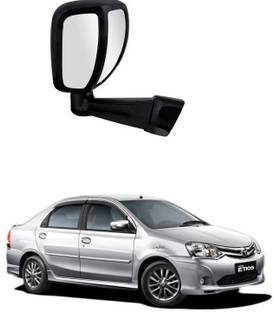 PRTEK Manual Remote Rear View Mirror For Toyota Etios