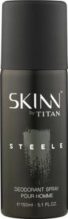 SKINN by TITAN Men Deo Steele - 150ml Deodorant Spray  -  For Men