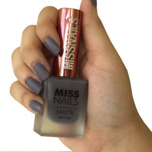 Miss Nails Matte Nail Polish M05 Grey Red