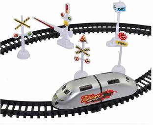HENDRICKS high speed battery operated train set for kids (small metro) - Multi color