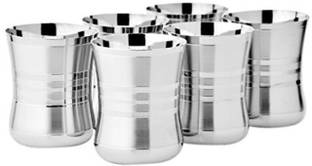 shilpa steel works (Pack of 6) 1 Glass Set Water/Juice Glass