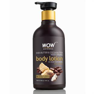 WOW SKIN SCIENCE Shea & Cocoa Butter Moisturizing Body Lotion - Deep Hydration - 300 mL