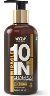 WOW SKIN SCIENCE Miracle 10 in 1 Shampoo-No Sulphate & Parabens