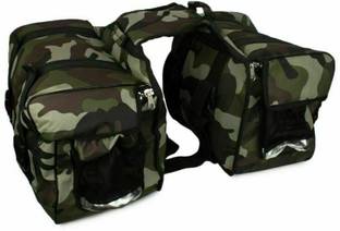 ANK Double-side Multicolor Leatherette Motorbike Saddlebag