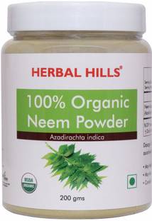 Herbal Hills Organic Neem Patra Powder - 200gms Natural Blood Purifier