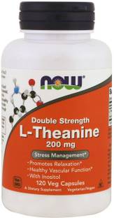 Now Foods L-Theanine, Double Strength, 200 mg, 120 Veg Capsules