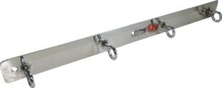 Epraiser A1-71C Rassi Hanger Stainless Steel Chrome Plated Classic Rassi Hooks rail or Khunti Patti Hook Rail 4