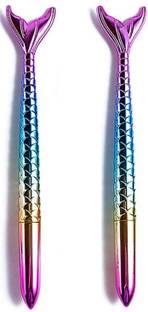 Epyz Set - 2 pc pen, cute pen, cute stationary, pen for kids, best gift for girls, best gift for kids (Mermaid Pen) Gel Pen