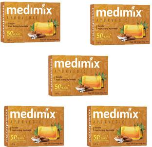 MEDIMIX AYURVEDIC TURMERIC & ARGAN OIL fast acting ayurveda SOAP 125 GM
