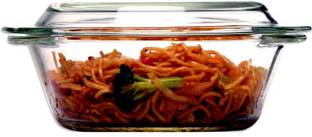 Femora Borosilicate Glass Microwave Safe Multipurpose Casserole, 700 ml Serve Casserole