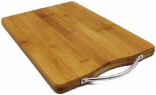 ShopiMoz Thick Wooden Bamboo Kitchen Chopping Cutting Slicing Board with Holder for Fruits Vegetables Wooden Cutting Board