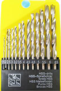 DUMDAAR 13 pc HSS drill bit set for drilling in Wood, Malleable Iron, Alumin, plastic