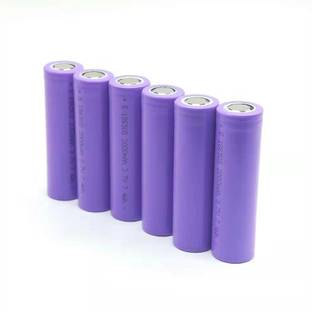 TECHDELIVERS 18650 2000 mAh Lithium-Ion Rechargeable  for Multi-Purpose use - 6Pieces  Battery