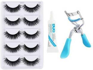 Miss Hot Eyelashes Set of 5, Eyelashes Glue & Eyelash Curler