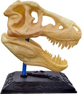 उनीके शेप T Rex Skull: Dinosaur, realistic look high detailed Tyrannosaurus, easy separate and attach Jurassic toy cum showpiece