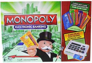 Monopoly ELECTRONIC BANKING GAME, TRADING GAME, FOR 2 TO 6 PLAYERS Strategy & War Board Game