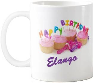 Exoctic Silver Elango Happy Birthday Quotes 74 Ceramic Coffee Mug