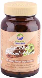 ORGANIC WELLNESS Bowel Move Supplement Improves Bowel Movement & Indigestion Constipation