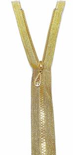 RTM FANCY GOLD OPEN ZIPPER *1 Gold Plastic Open-ended Zipper
