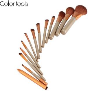 Color Tools Professionals Make Up Brushes Set Foundation Golden Face &Eye Powder Blusher