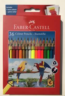 FABER-CASTELL 36 Triangular Shaped Color Pencils