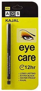 ads Waterproof Deep Intense Long-lasting Smudge Free Deep Kajal-0.7g-(Pack of 1)