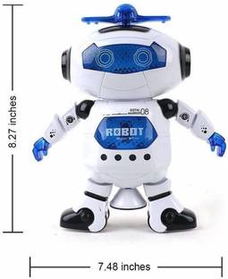 ASU Naughty Dancing Robot Toy, White