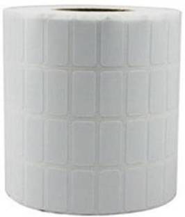 youtech 25MMX14MM (1 inch X0.55 inch) Barcode Label Self-adhesive Paper Label (White) 1ROLL 8000 LABELS set of 1 Roll Permanent Self Adhesive Paper Label