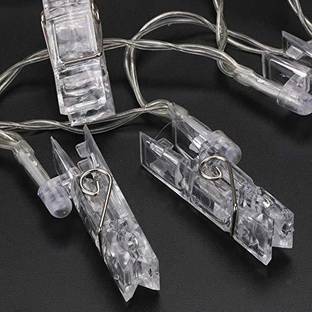 Toyvala 20 LEDs 3.07 m Yellow Steady Clip Rice Lights
