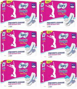 SOFY Extra Large Anti Bacteria Sanitary Pad (Pack of 6) Sanitary Pad