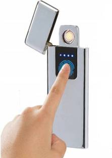 Peshkar USB Rechargeable Metal Lighters Cigarette Lighter Touch Sensor Cigarette Lighter USB Cigarette Lighter