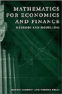 Mathematics for Economics and Finance South Asian Edition