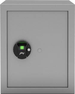 Godrej Forte Pro 40 Litres for Home & Office with Optical Finger Print Sensor - Grey Safe Locker