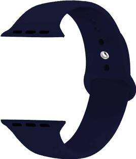 Microcart Silicone Strap for Apple iWatch Series 1/2/3/4/5, of M/L size and Midnight Blue color for 38mm-40mm model (Device not included) Smart Watch Strap