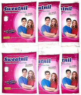 Sweatnil six Packs of Self Stick Disposable Underarm Sweat pads Sweat Pads