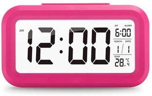 ShoppoWorld Digital Pink Clock