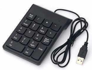 C Computer Cables USB 2.0 Wired Numeric Keypad Slim Mini Number Pad Digital Keyboard 18 Keys for iMac/Mac Pro/MacBook/MacBook Air/Pro Laptop PC... Wired USB Thumb-size Multi-device Keyboard Compatible with Desktop, Laptop, Mac