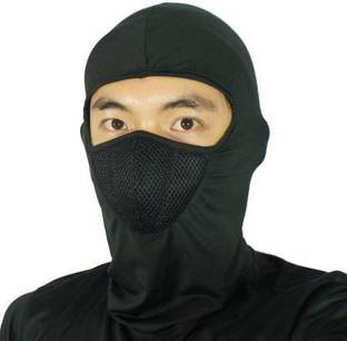 zaysoo Black Bike Face Mask for Men & Women